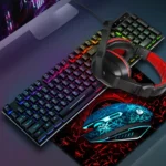 LD-126 4 in 1 Luminous Keyboard + Mouse + Earphone + Mouse Pad Set - Image 7