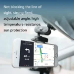 5 PCS Car Rearview Mirror Phone Suction Cup Holder - Image 3