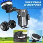 X-0566 Big Suction Cup Car Phone Holder Center Console Phone Holder - Image 5