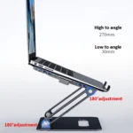 BONERUY P43F Aluminum Alloy Folding Computer Stand Notebook Cooling Stand - Image 7