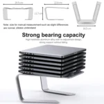 BONERUY P49 Aluminium Alloy Heat-Dissipating Notebook Holder Storage Heightened Holder - Image 2