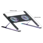 BONERUY P11F Notebook Cooling Bracket Fan Aluminum Alloy Radiator - Image 3