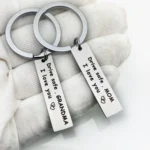 10 PCS C1010 Drive Safe Stainless Steel Tag Keychain - Image 3