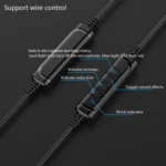 USB440 Universal USB Computer Cable Head Wearable Electricity Music Voice Headphones - Image 5