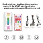 COOLMOON CM-MPAC PWM 5V ARGB Cooling Fan Remote Control For PC Case Chassis, Style: - Image 7