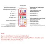 COOLMOON CM-MPAC PWM 5V ARGB Cooling Fan Remote Control For PC Case Chassis, Style: - Image 8
