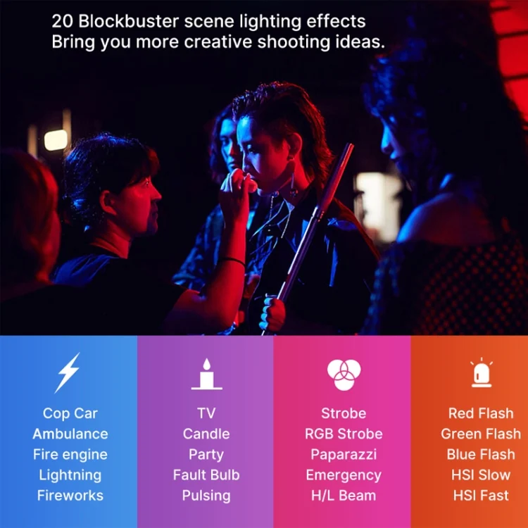 TBD0601800801_B5.webp Ulanzi VL110 RGB 2500-9000K 110 LEDs Photography Light Stick - Image 6