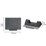 Laptop Leather Folding Stand Tablet Phone Holder - Image 3