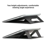 Laptop Leather Folding Stand Tablet Phone Holder - Image 5