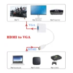 ZHQ008 HD HDMI To VGA Converter with Audio - Image 4
