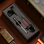 A001 Car Keychain Leather Long Key Rope