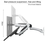 Gibbon Mounts GM112W Wall-Mounted Gas Spring Lifting Computer Monitor Stand - Image 4
