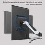 Gibbon Mounts GM112W Wall-Mounted Gas Spring Lifting Computer Monitor Stand - Image 6