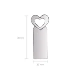 Zshqu2 Heart-Shaped USB 2.0 High Speed ??Metal USB Flash Drives - Image 3