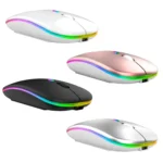 C7002 2400DPI 4 Keys Colorful Luminous Wireless Mouse - Image 2