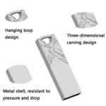 Jg1 USB 2.0 High-Speed Metal Engraving Car USB Flash Drives - Image 4