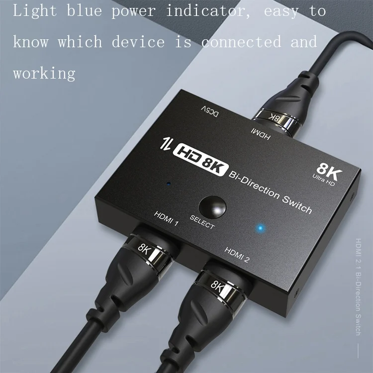 TBD06019031_2.webp F0301 HDMI 2.1 Two-Way Switcher PS5 Dedicated One-In-Two High-Definition Switcher - Image 3