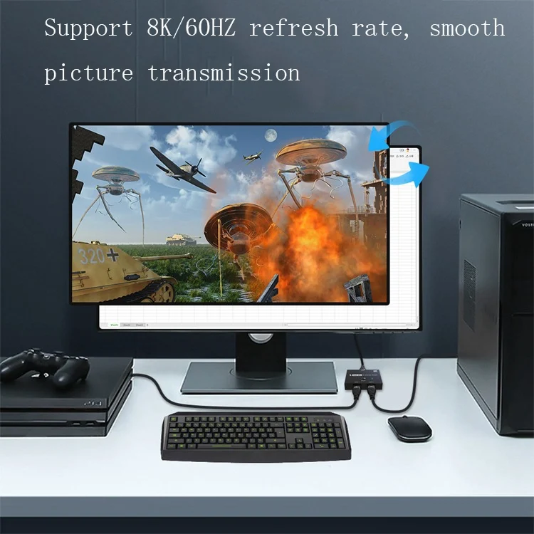 TBD06019031_4.webp F0301 HDMI 2.1 Two-Way Switcher PS5 Dedicated One-In-Two High-Definition Switcher - Image 5