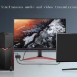 F0301 HDMI 2.1 Two-Way Switcher PS5 Dedicated One-In-Two High-Definition Switcher - Image 6
