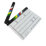 30 X 25cm English Colorful Acrylic Clapperboard TV Film Movie Clapper Board - Image 3