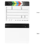 30 X 25cm English Colorful Acrylic Clapperboard TV Film Movie Clapper Board - Image 4