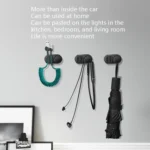 3 PCS Car Sticky Storage Data Cable Hook - Image 5