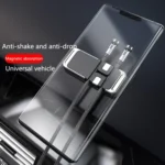 S15 Magnetic Aluminum Alloy Bracket Data Cable Storage Sticker Car Phone Holder - Image 3