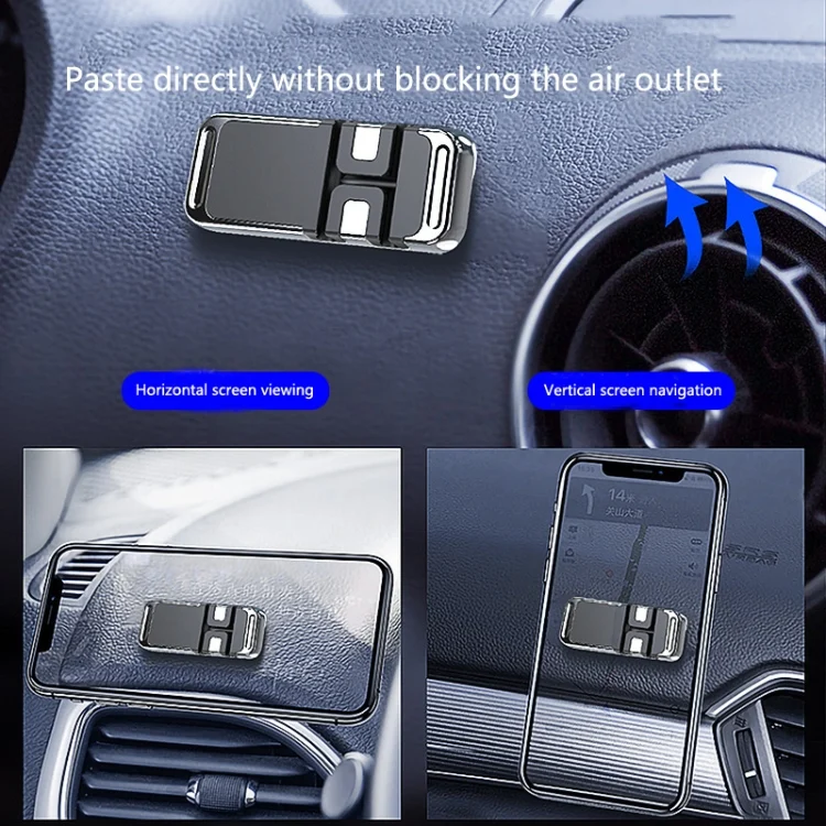 TBD0601913401_B3.webp S15 Magnetic Aluminum Alloy Bracket Data Cable Storage Sticker Car Phone Holder - Image 4