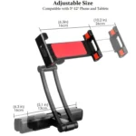 PB-45B Car Rear Aluminum Alloy Telescopic Mobile Phone Holder - Image 3