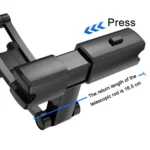 PB-45B Car Rear Aluminum Alloy Telescopic Mobile Phone Holder - Image 4