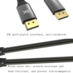 DP1.4 Version 8K DisplayPort Male to Male Computer Monitor HD Cable - Image 3