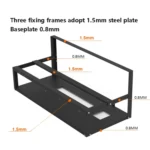 GR-8K605 Open Chassis 6 Card 8 Card Fixed Bracket - Image 4