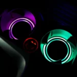 1 Pair 68mm LED Smart Light-Emitting Coaster Light Car Cup Slot Atmosphere Light - Image 3