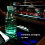 1 Pair 68mm LED Smart Light-Emitting Coaster Light Car Cup Slot Atmosphere Light - Image 4