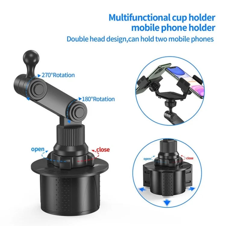 TBD0601940901_B4.webp Double Chuck Rotary Multifunctional Cup Holder Mobile Phone Holder - Image 5