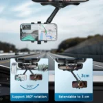 ZJ099 360 Degree Rotating Car Rearview Mirror Phone Holder - Image 4