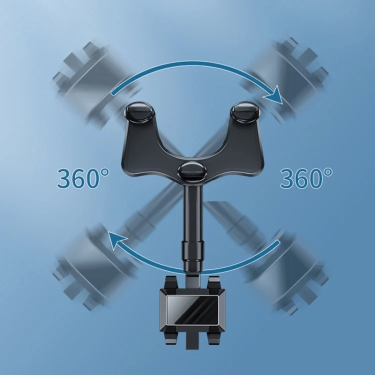 TBD0601946801_B4.webp ZJ099 360 Degree Rotating Car Rearview Mirror Phone Holder - Image 5