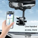 ZJ099 360 Degree Rotating Car Rearview Mirror Phone Holder - Image 7