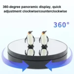 25cm Adjustable Speed Electric Rotating Display Stand Video Shooting Props Turntable - Image 3