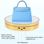 25cm Adjustable Speed Electric Rotating Display Stand Video Shooting Props Turntable - Image 6