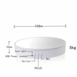 15cm Adjustable Speed Rotating Display Stand Props Turntable - Image 3