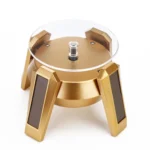 High-Footed UFO Solar 9cm 360 Rotating Display Stand Props Turntable