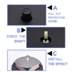 12cm Solar Rotating Display Stand Props Turntable - Image 7