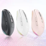 Fmouse M303 2400DPI Bluetooth&2.4G Dual Modes Rechargeable RGB Mouse - Image 2