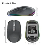 Fmouse M303 2400DPI Bluetooth&2.4G Dual Modes Rechargeable RGB Mouse - Image 3