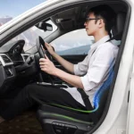 QFC060 V-shaped Car Memory Foam Non-slip Seat Cushion - Image 7