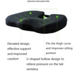 QFC-023 U-shaped Slow Rebound Memory Foam Car Seat Cushion - Image 4