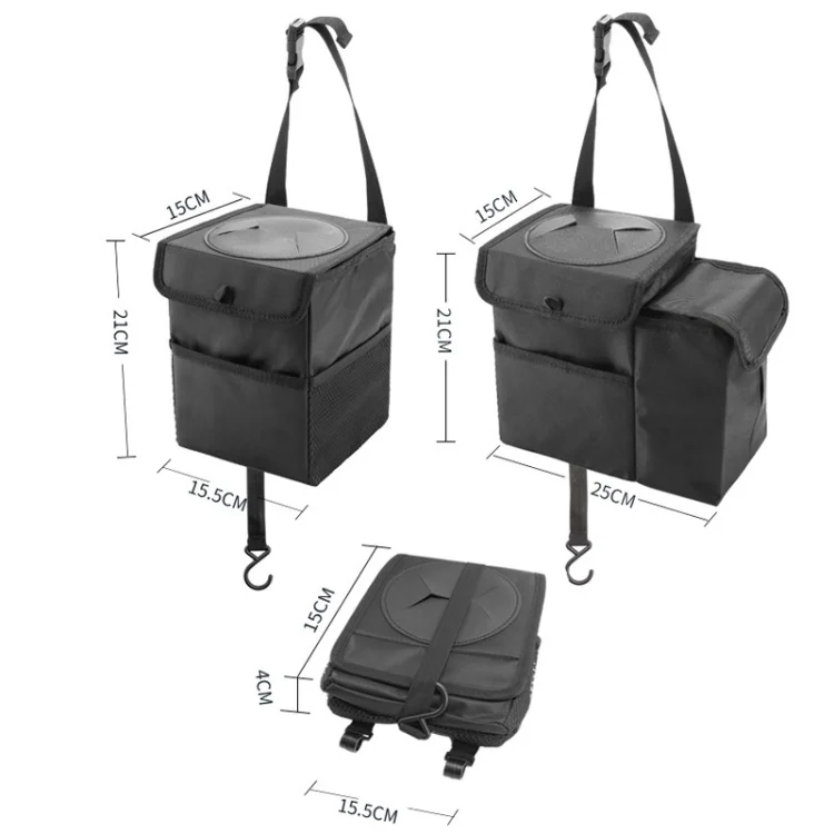 TBD0602030201_B1.webp SN720 Car Multifunctional Trash Can Hanging Foldable Storage Bag, Style: - Image 2