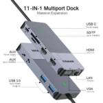 QGeeM 11 In 1 Multifunctional Type-C Extension HUB Adapter - Image 3