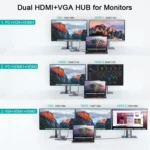 QGeeM 11 In 1 Multifunctional Type-C Extension HUB Adapter - Image 4